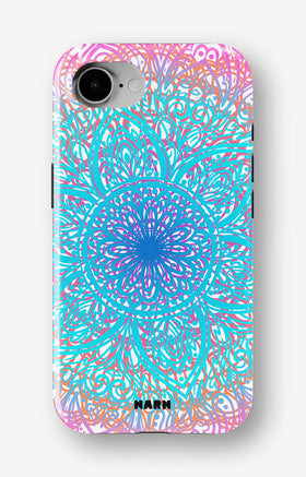 iPhone 16e Tough Case – Pastel Mandala - View 1