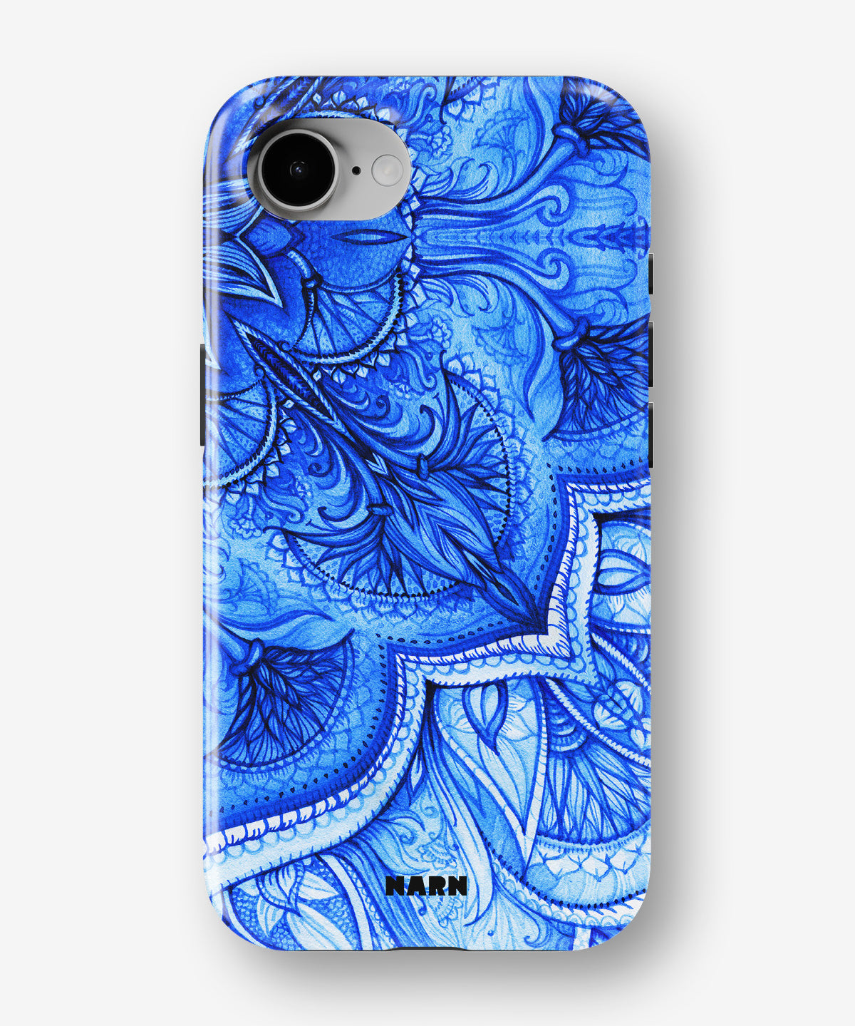 iPhone 16e Tough Case – Blue Vintage - View 1