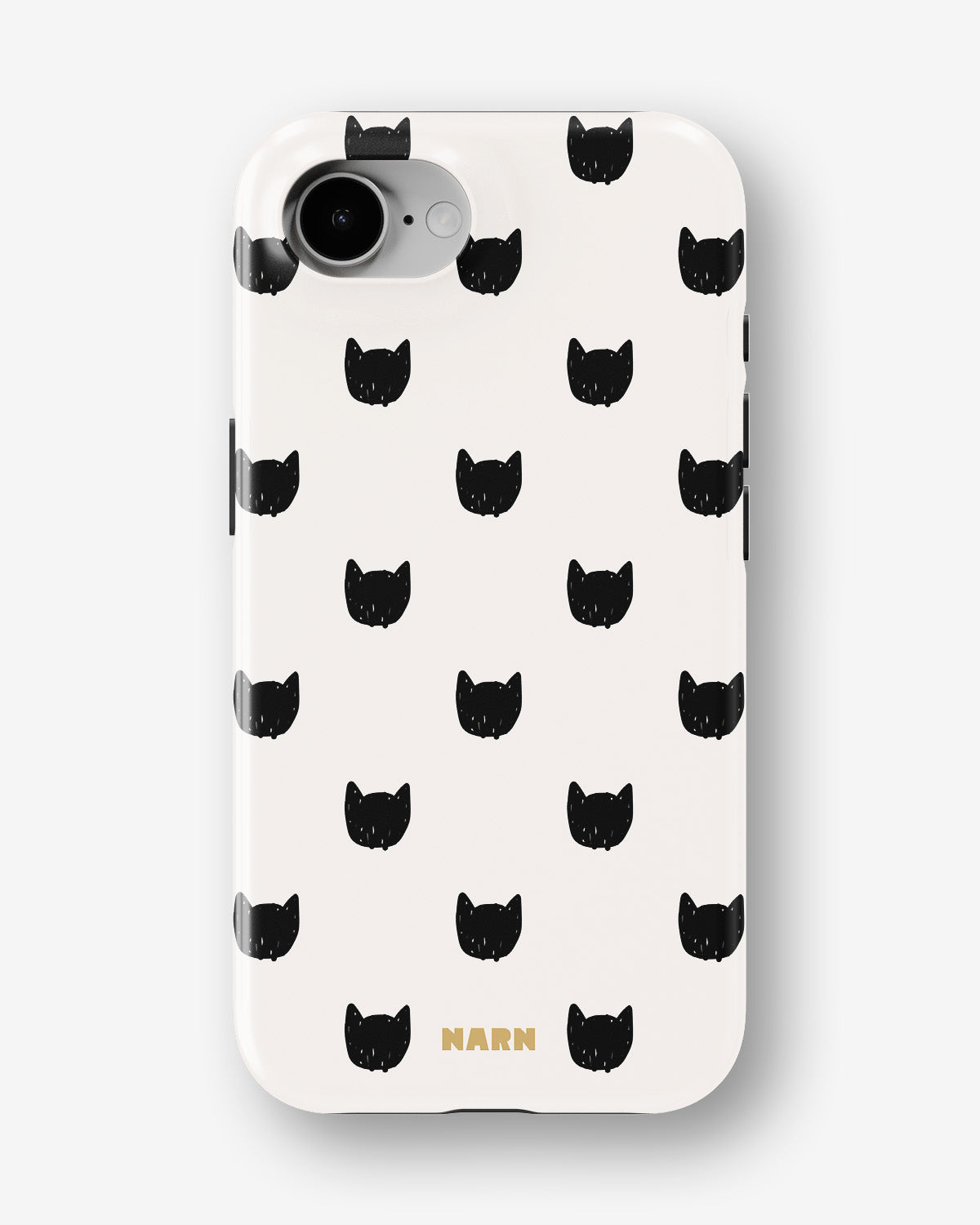 iPhone 16e Tough Case – Kitty Dots - View 1