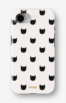iPhone 16e Tough Case – Kitty Dots - View 1