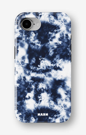 iPhone 16e Tough Case – Tie Dye Blue - View 1