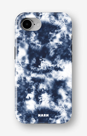 iPhone 16e Tough Case – Tie Dye Blue - View 1