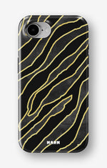 iPhone 16e Tough Case – Golden Zebra - View 1