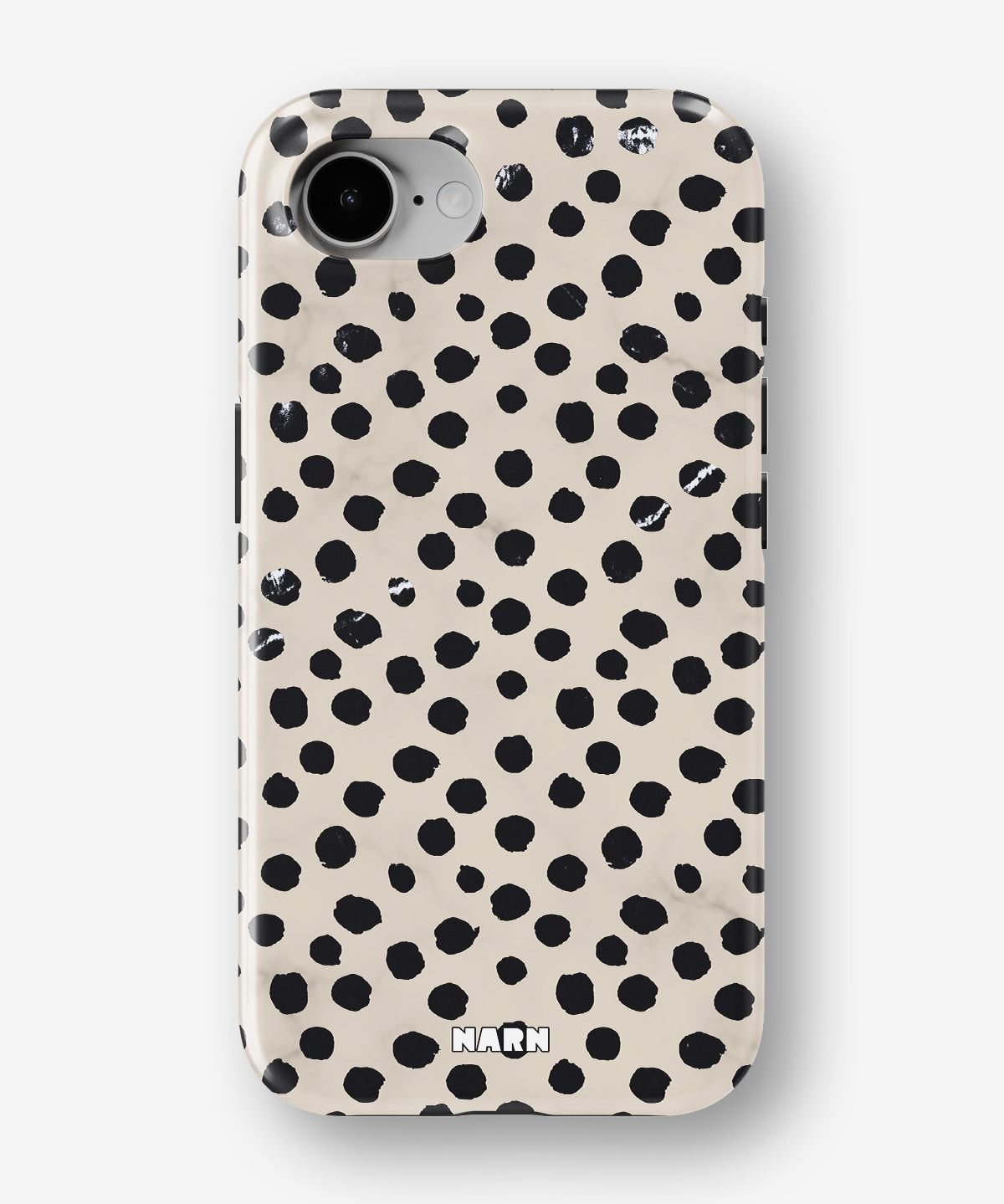 iPhone 16e Tough Case – Marble Dots - View 1