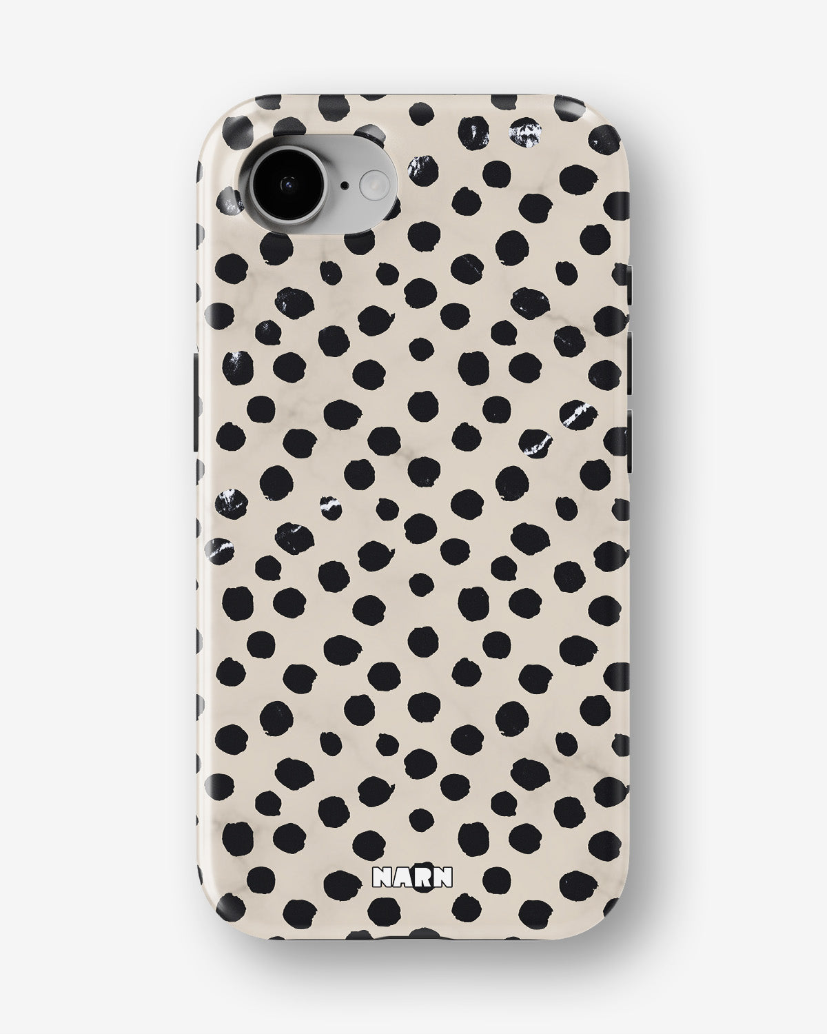 iPhone 16e Tough Case – Marble Dots - View 1