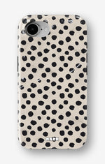 iPhone 16e Tough Case – Marble Dots - View 1
