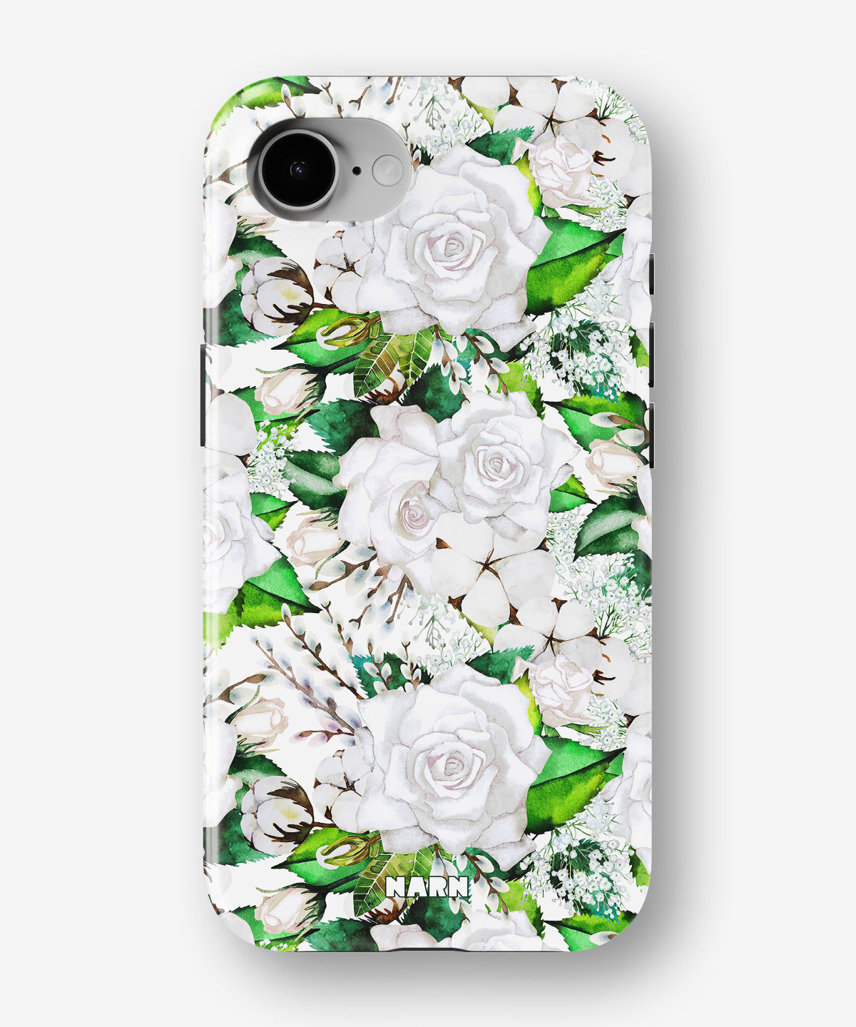 iPhone 16e Tough Case – White Bloom - View 1