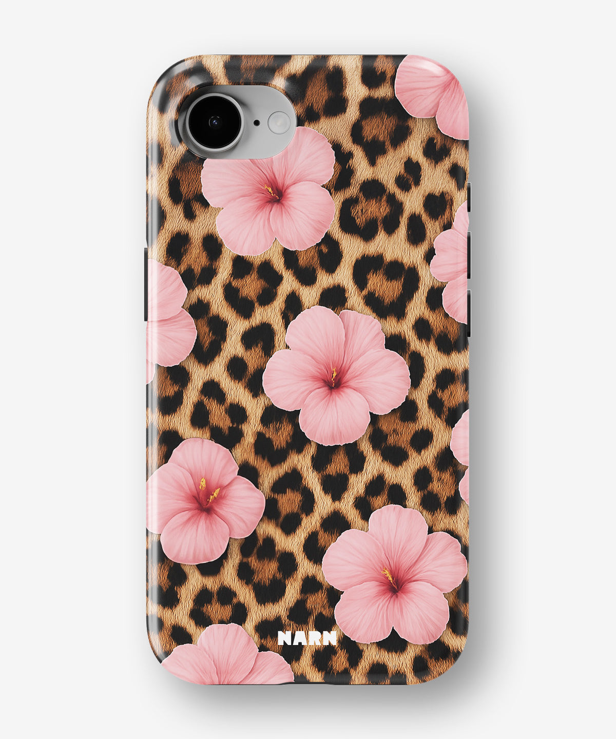 iPhone 16e Tough Case – Leopard Flower - View 1