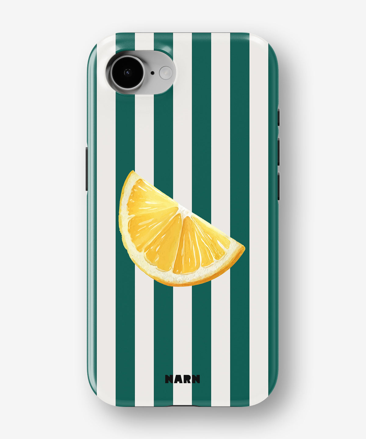 iPhone 16e Tough Case – Lemon Stripes - View 1