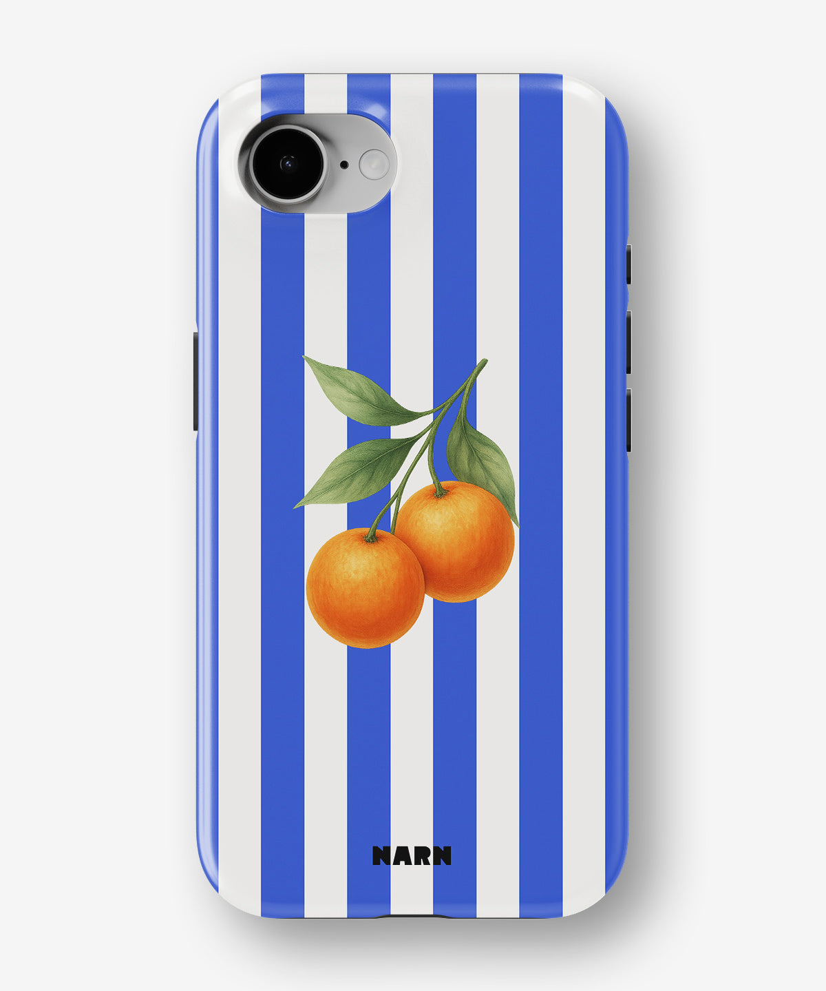 iPhone 16e Tough Case – Orange Stripes - View 1