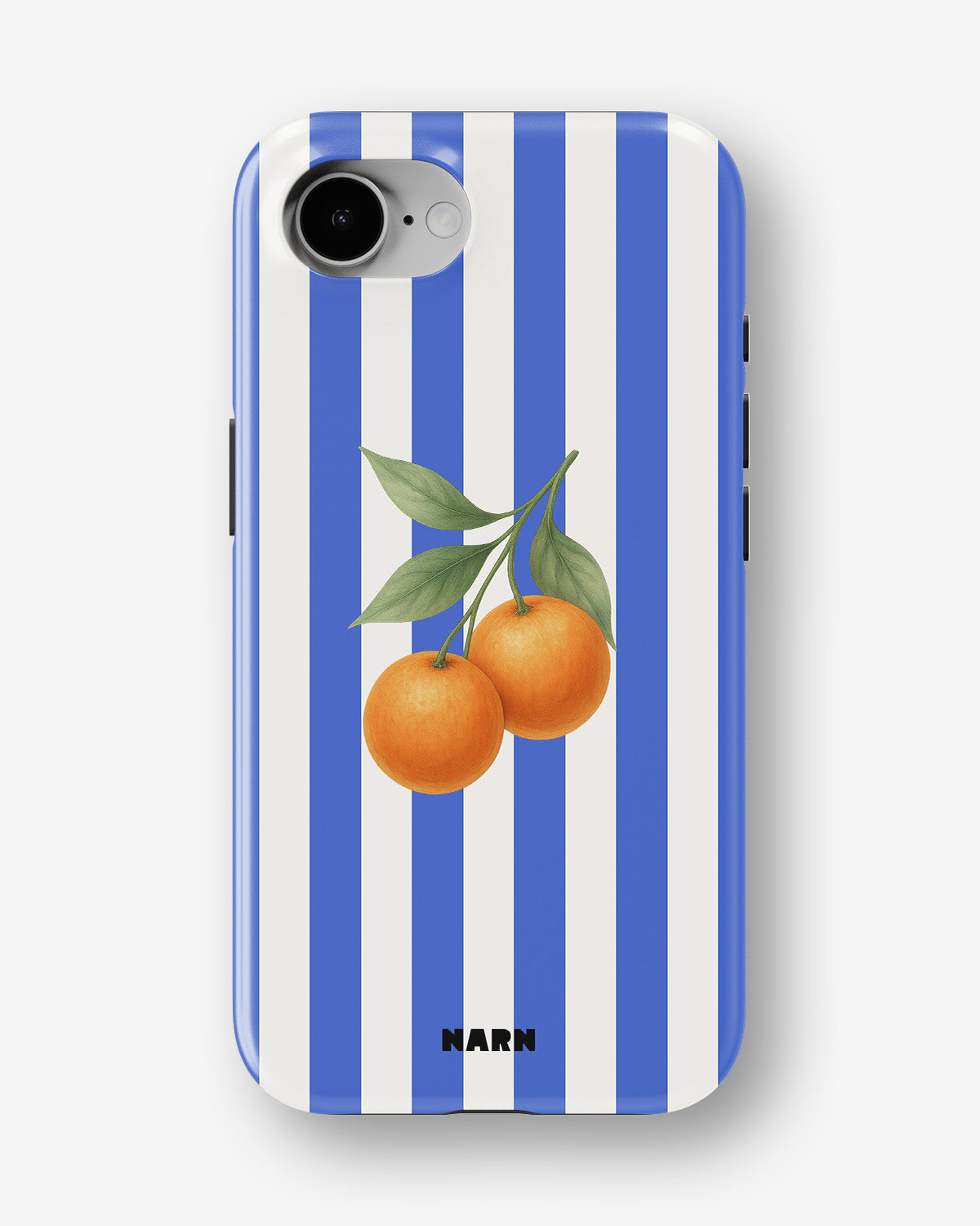 iPhone 16e Tough Case – Orange Stripes - View 1