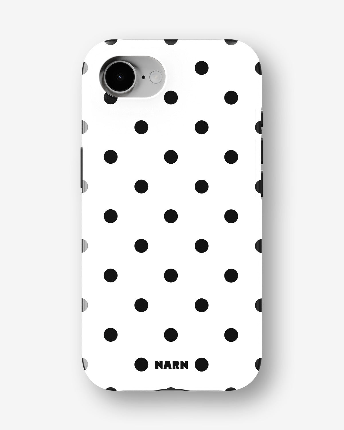 iPhone 16e Tough Case – Mono Dots - View 1
