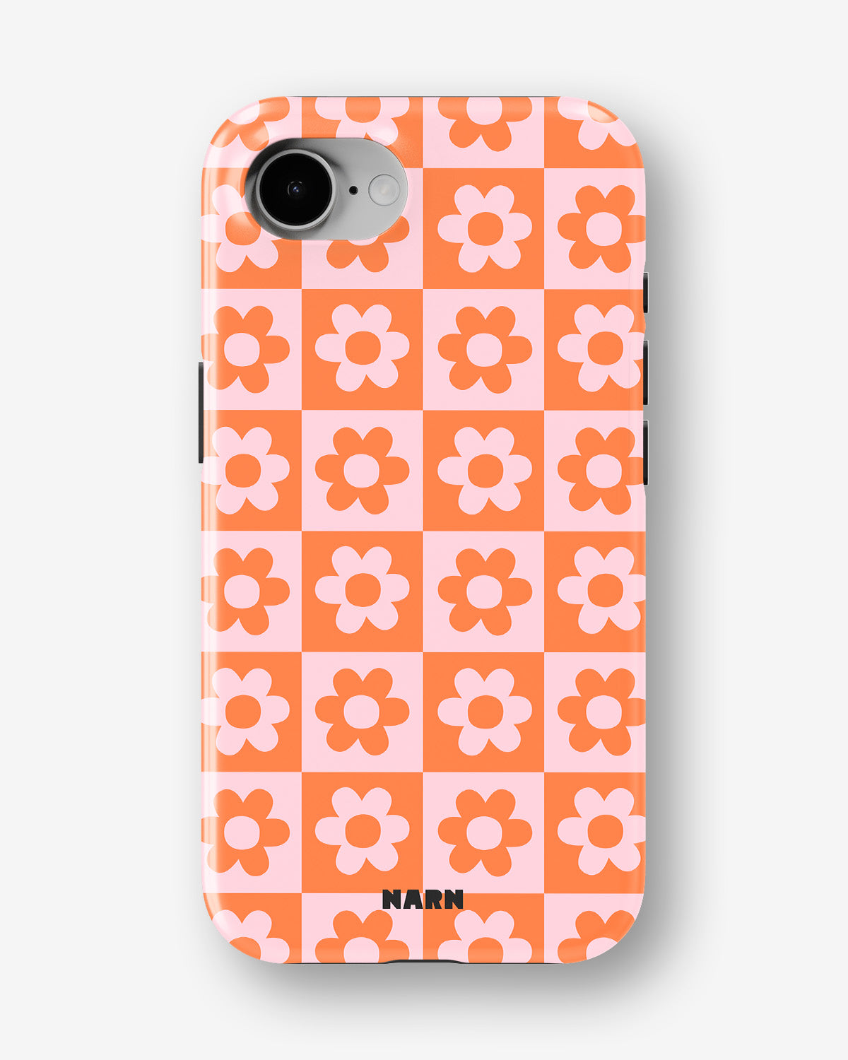 iPhone 16e Tough Case – Peach Petals - View 1