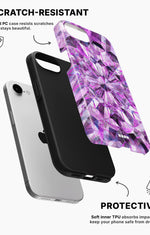 iPhone 16e Tough Case – Lavender Crystals - View 2