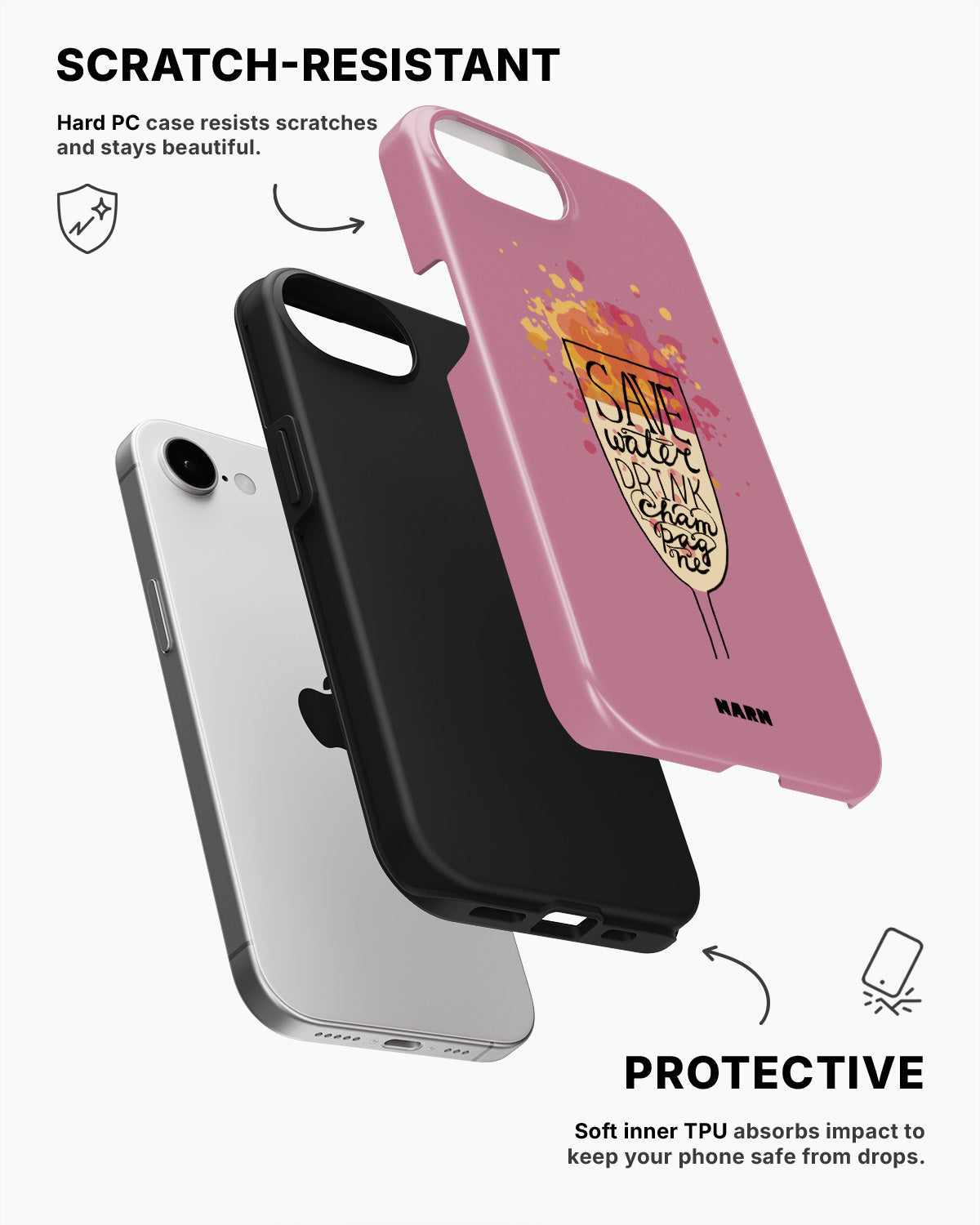 iPhone 16e Tough Case – Champagne - View 2