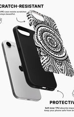 iPhone 16e Tough Case – Henna Mandala - View 2