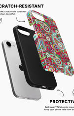 iPhone 16e Tough Case – Paisley Paradise - View 2