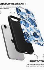 iPhone 16e Tough Case – Blue Tropics - View 2