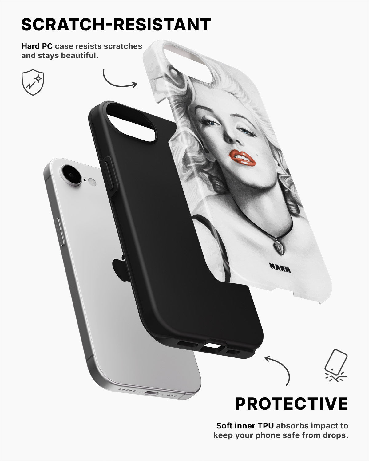 iPhone 16e Tough Case – Marilyn - View 2