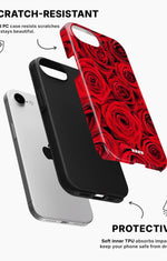 iPhone 16e Tough Case – Red Roses - View 2
