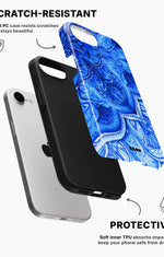 iPhone 16e Tough Case – Blue Vintage - View 2