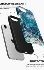 iPhone 16e Tough Case – Icy Marble - View 2