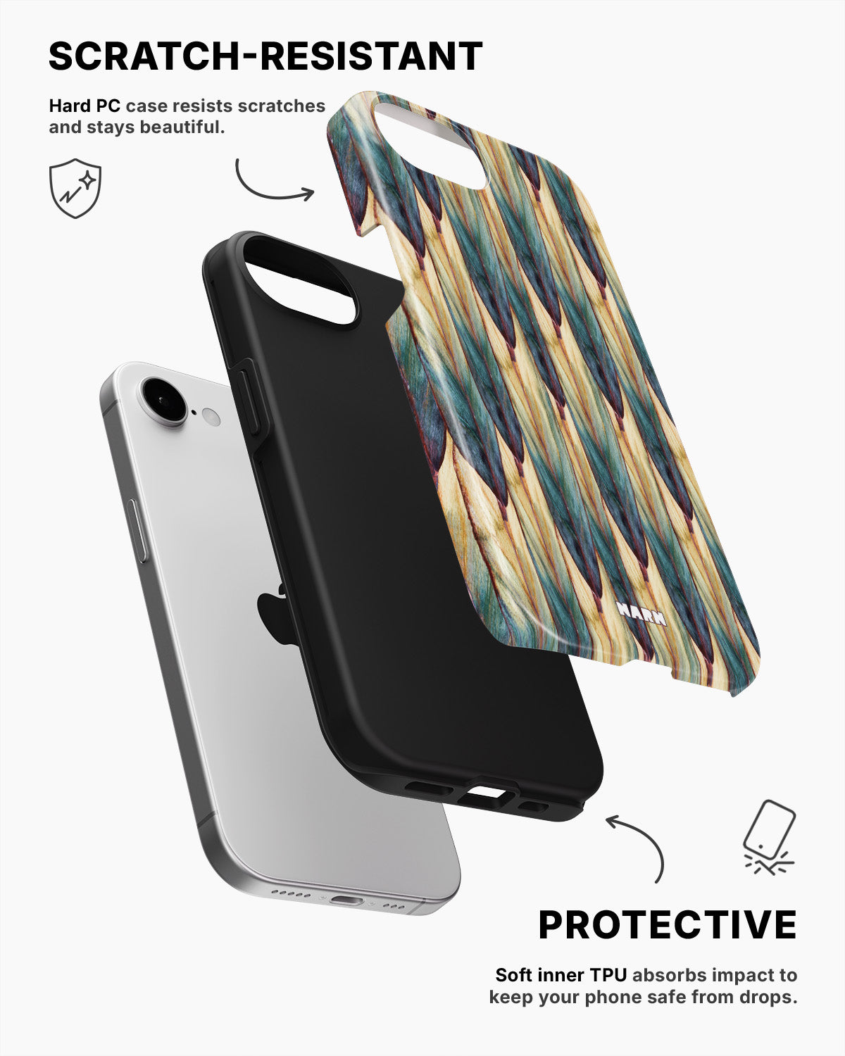 iPhone 16e Tough Case – Happy Place - View 2