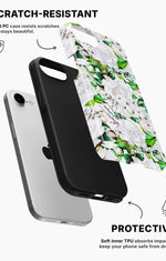 iPhone 16e Tough Case – White Bloom - View 2