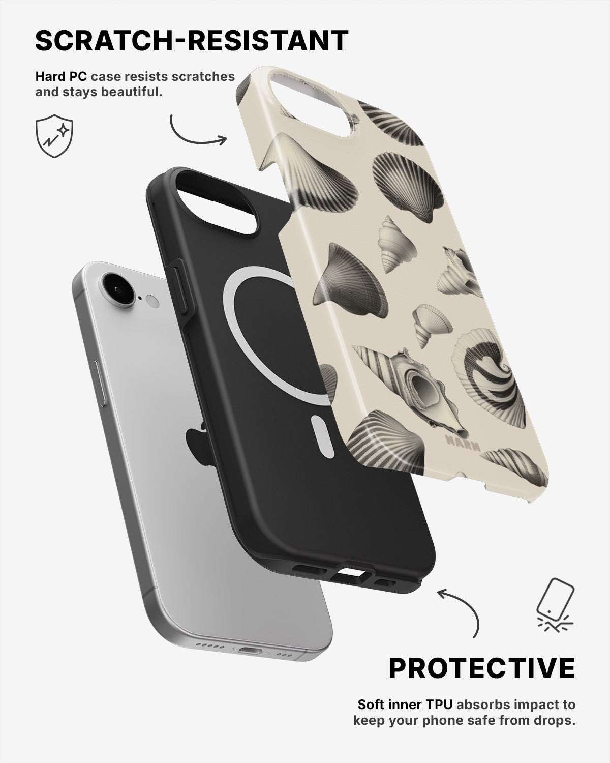 iPhone 16e Tough Case – Silent Sea - View 2