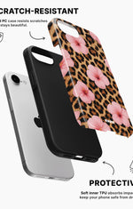iPhone 16e Tough Case – Leopard Flower - View 2