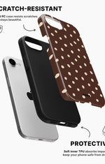 iPhone 16e Tough Case – Choco Dots - View 2