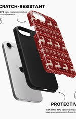 iPhone 16e Tough Case – Reindeer Knit - View 2
