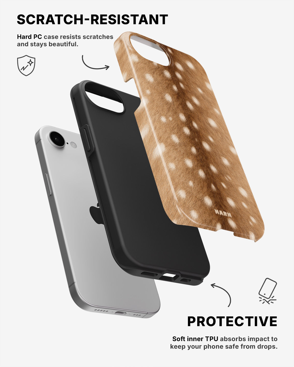 iPhone 16e Tough Case – Fawn - View 2