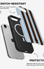 iPhone 16e Tough Case – Bistro Stripes - View 2
