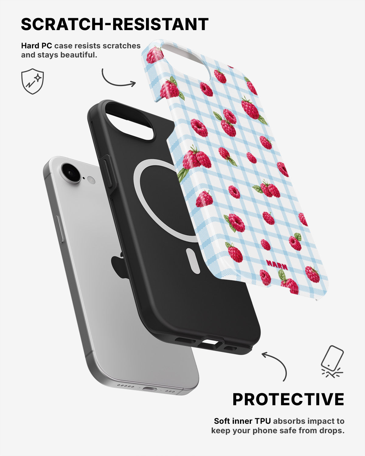 iPhone 16e Tough Case – Berry Basket - View 2