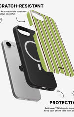 iPhone 16e Tough Case – Matcha Lines - View 2