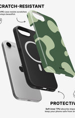 iPhone 16e Tough Case – Green Blend - View 2
