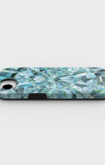 iPhone 16e Tough Case – Green Crystals - View 3