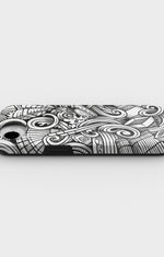 iPhone 16e Tough Case – Japanese Pattern - View 3
