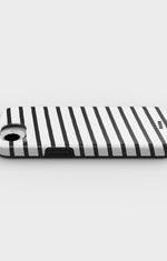 iPhone 16e Tough Case – Black Stripes - View 3