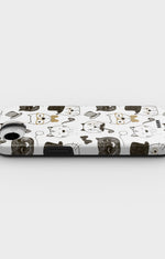 iPhone 16e Tough Case – Cartoon Cats - View 3