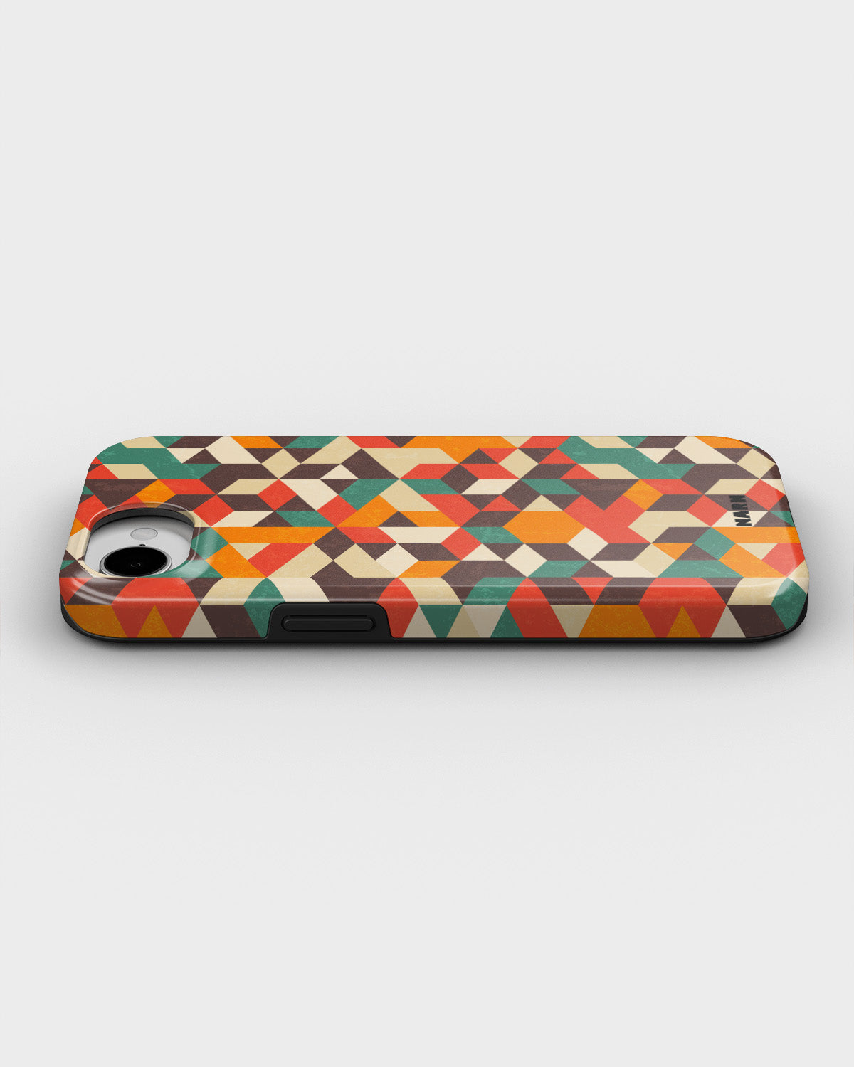 iPhone 16e Tough Case – Retro Geometric - View 3