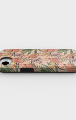 iPhone 16e Tough Case – Flamingos & Flowers - View 3