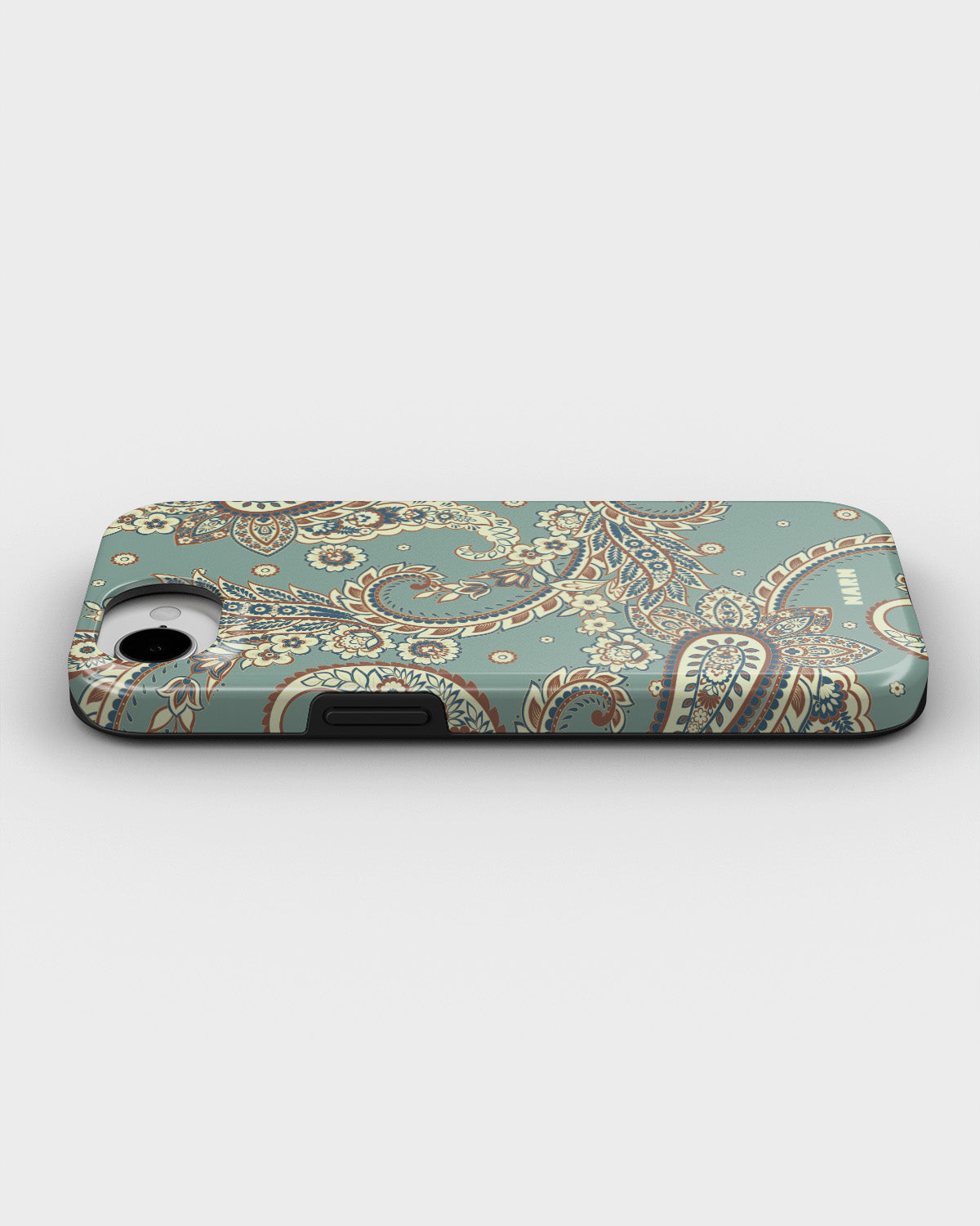 iPhone 16e Tough Case – Paisley Green - View 3