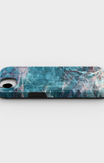 iPhone 16e Tough Case – Icy Marble - View 3
