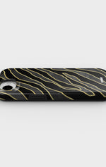 iPhone 16e Tough Case – Golden Zebra - View 3