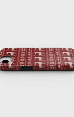 iPhone 16e Tough Case – Reindeer Knit - View 3