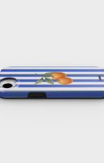iPhone 16e Tough Case – Orange Stripes - View 3