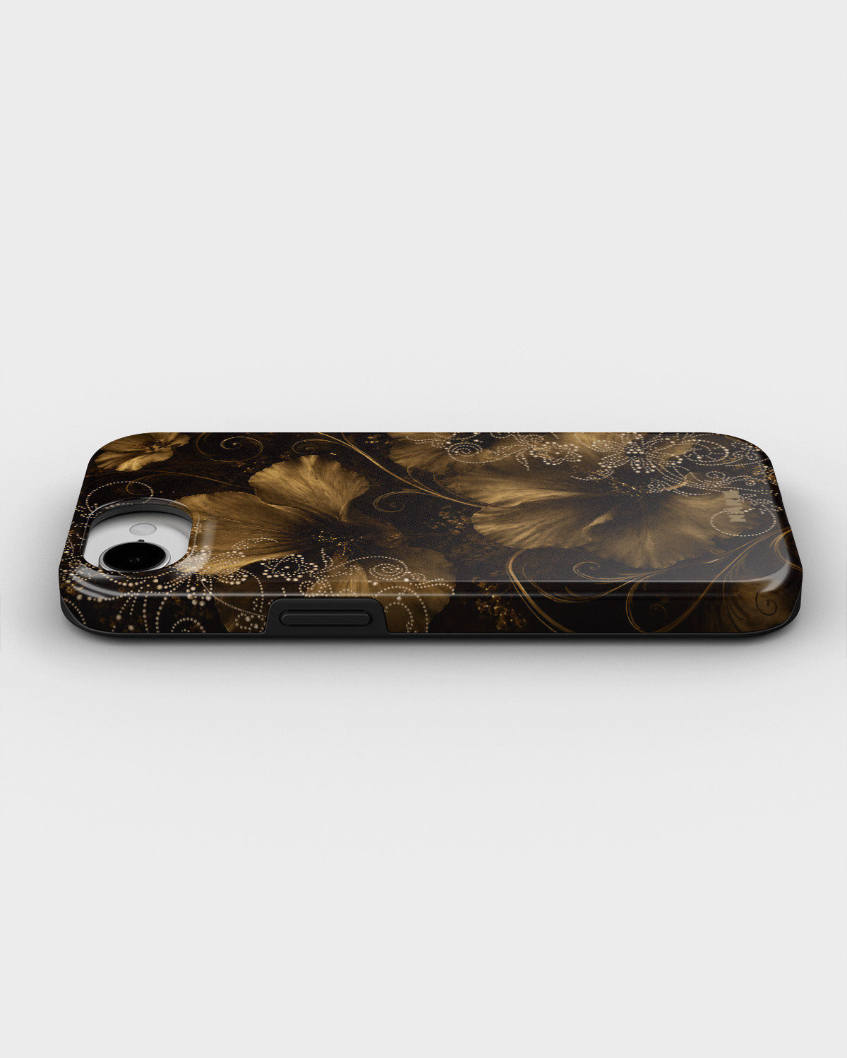 iPhone 16e Tough Case – Bloom Noir - View 3
