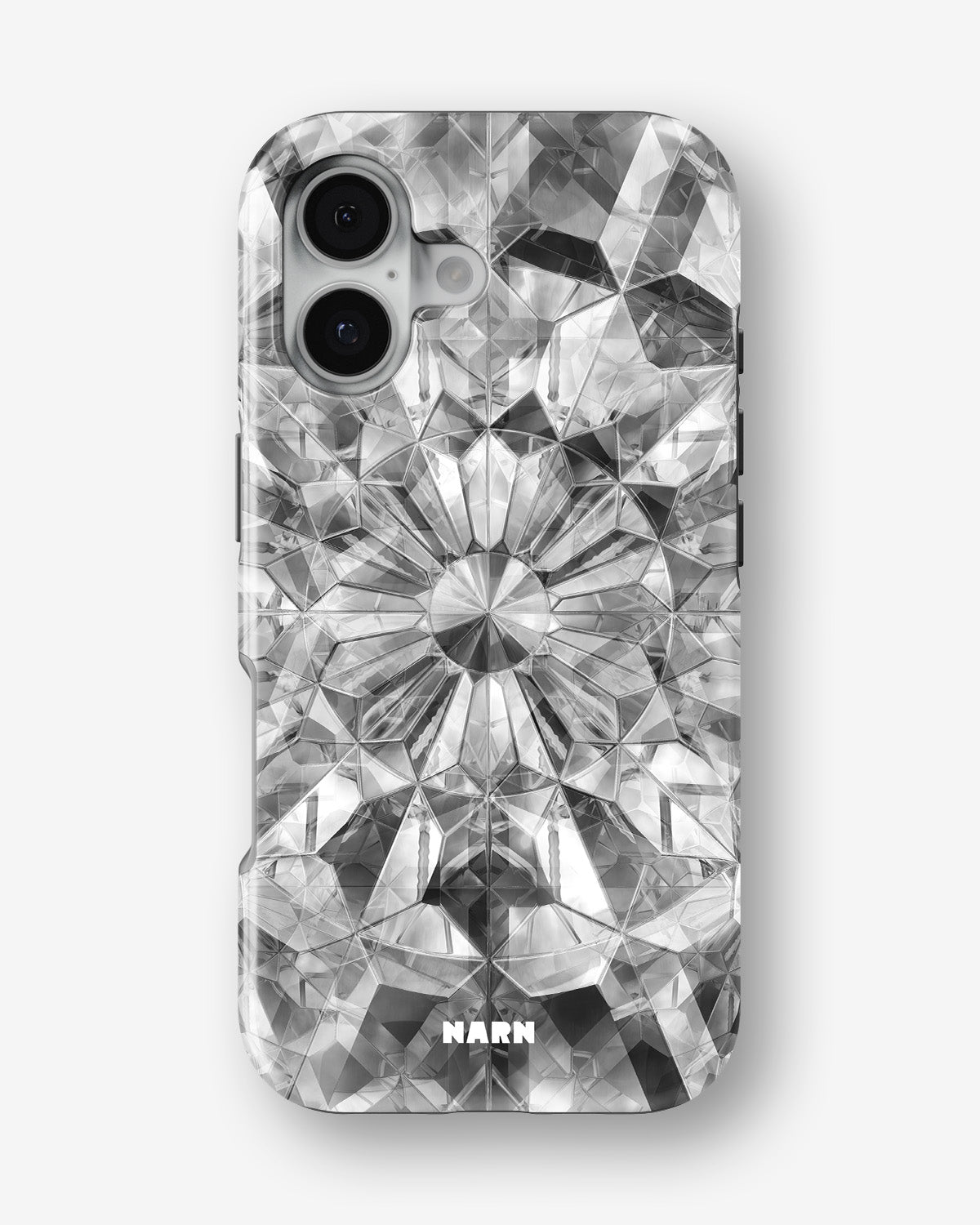 iPhone 17 Tough Case – Grey Crystals - View 1